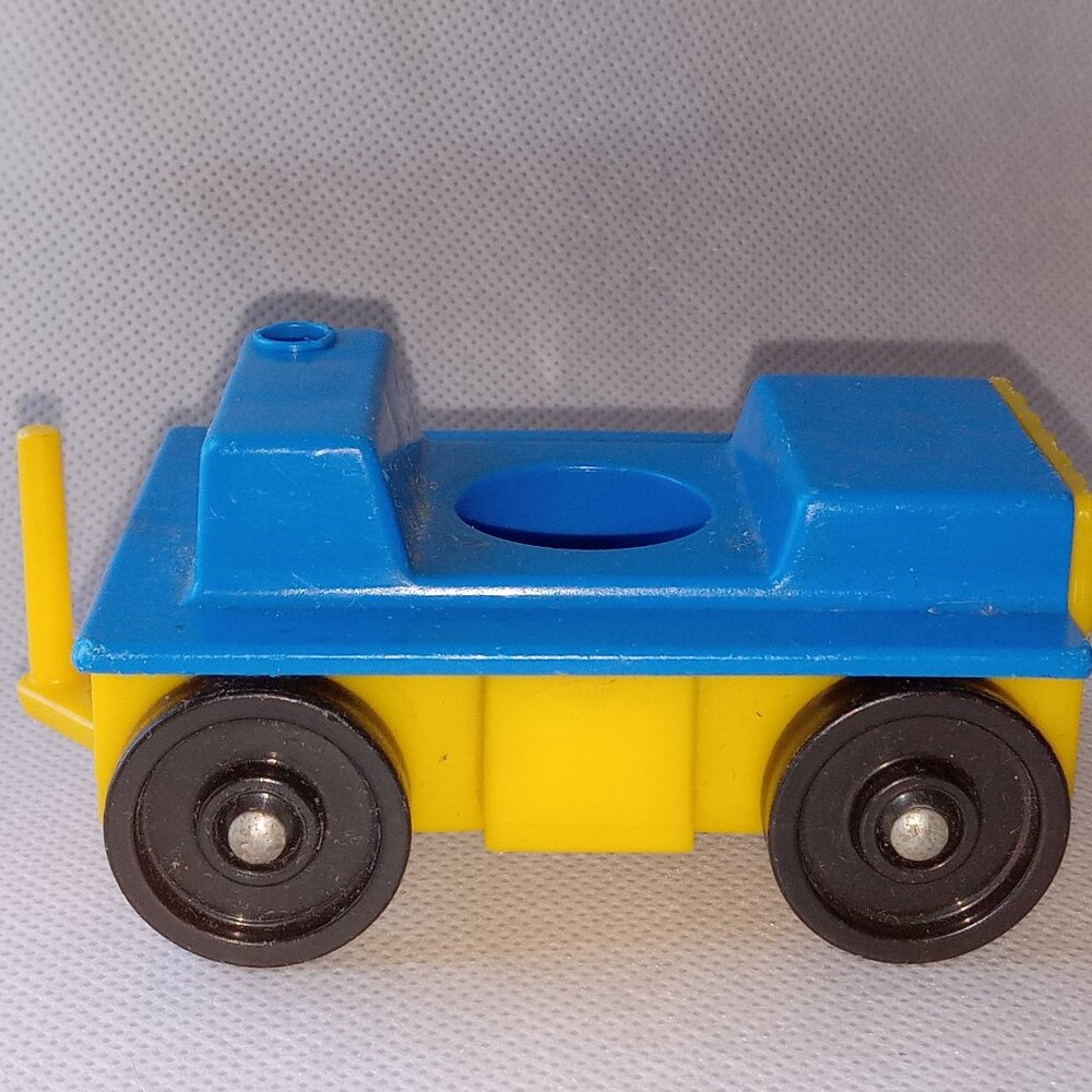 Vintage Little People Blue & Yellow Vehicle